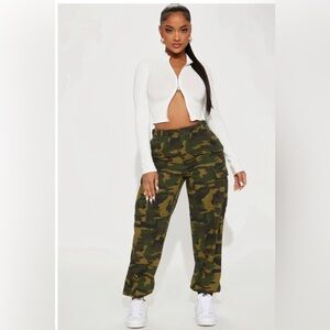 Cadet Kim Oversized Camo Pants - Camo